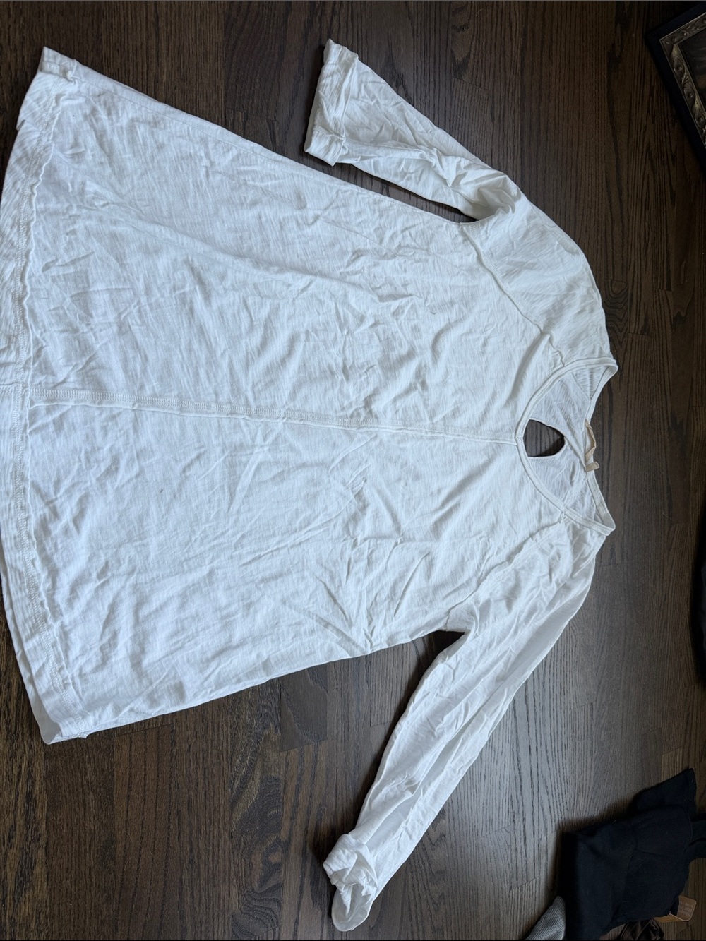 Soft Surroundings White Long-Sleeve Tunic